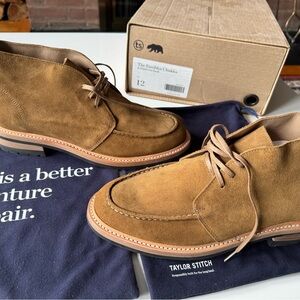 Taylor Stitch Mushroom Suede Rambler Chukka Boots 12D NWOT MSRP $300 - Read